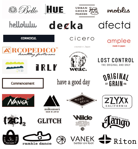 canvasvol.3出展ブランド一覧