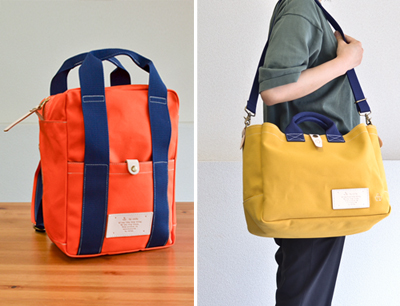 le onde_帆布リュックとトート